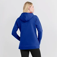 Sweat à capuche asymétrique raglan entièrement zippé Nike Royal Buffalo Bills pour femme
