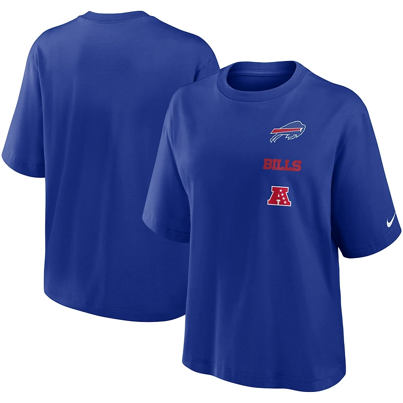 T-shirt Nike Royal Buffalo Bills pour femme