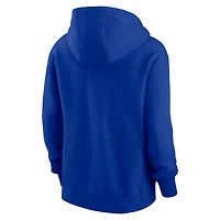 Sweat à capuche polaire Nike Royal Buffalo Bills Club pour femme