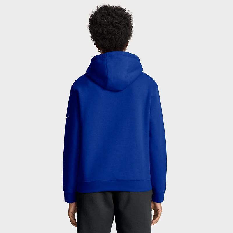 Women's Nike Royal Buffalo Bills Club Logo Pullover Hoodie