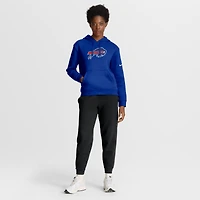 Women's Nike Royal Buffalo Bills Club Logo Pullover Hoodie