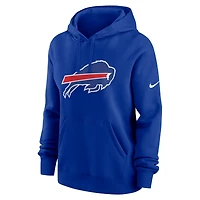 Women's Nike Royal Buffalo Bills Club Logo Pullover Hoodie