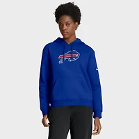 Women's Nike Royal Buffalo Bills Club Logo Pullover Hoodie