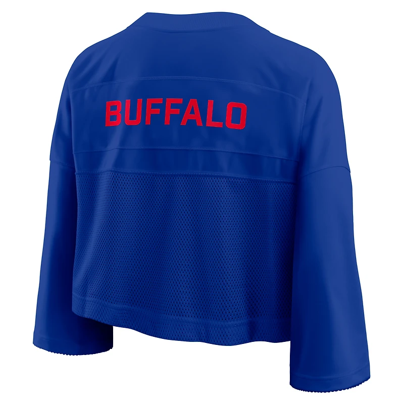 Maillot court Nike Royal Buffalo Bills en maille Dri-FIT pour femme