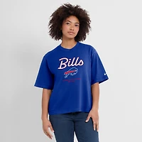 T-shirt Nike Royal Buffalo Bills Essential Relaxed Boxy pour femme