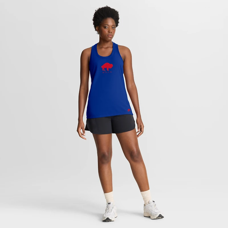 Women's Nike Royal Buffalo Bills Hurry Up Tri-Blend Dri-FIT Tank Top