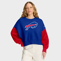 Sweat-shirt oversize à blocs de couleurs Nike Royal Buffalo Bills pour femme