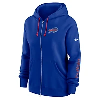 Sweat à capuche entièrement zippé Nike Royal Buffalo Bills Phoenix pour femme