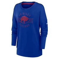 Nike Royal Buffalo Bills Rewind Playback pour femme - T-shirt à manches longues