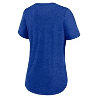 Women's Nike Royal Buffalo Bills Script Tri-Blend T-Shirt