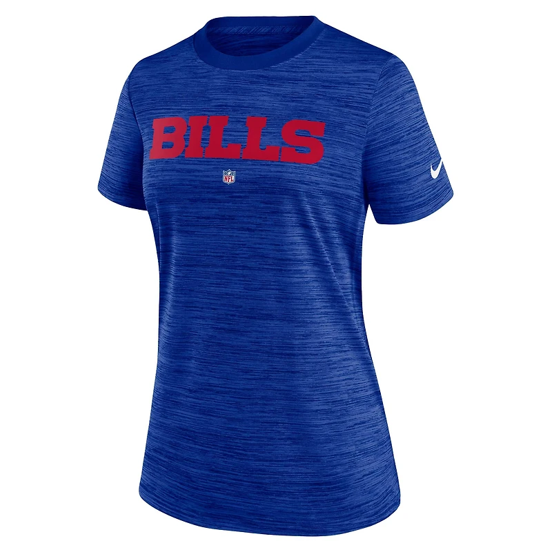 Women's Nike Royal Buffalo Bills Sideline Performance T-Shirt