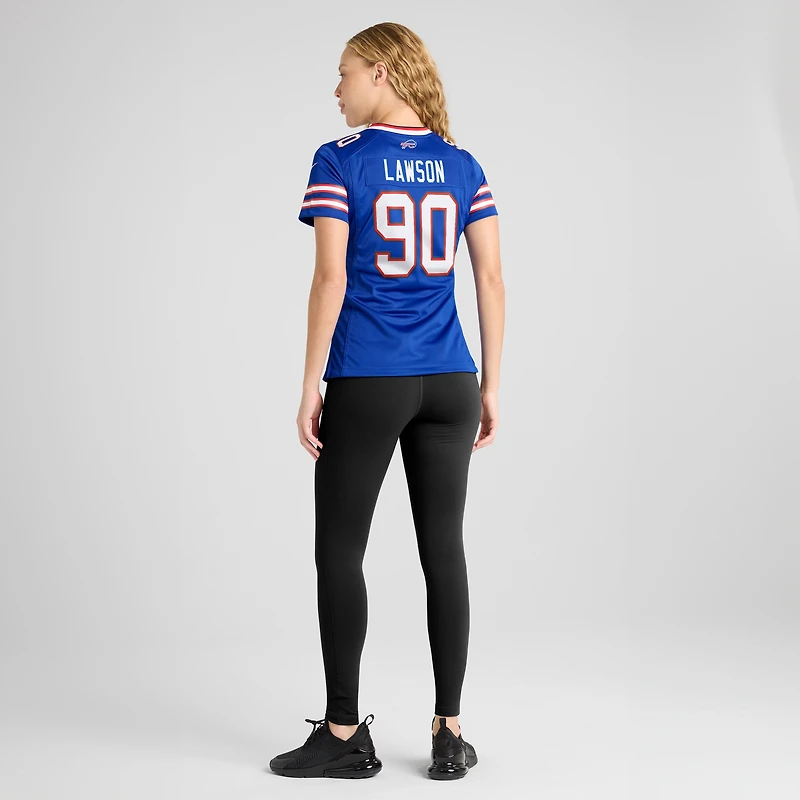 Maillot de match Nike Shaq Lawson Royal Buffalo Bills pour femme
