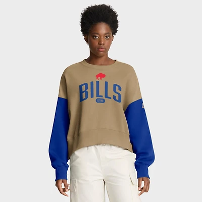 Sweat-shirt surdimensionné Nike Tan Buffalo Bills Rewind pour femme