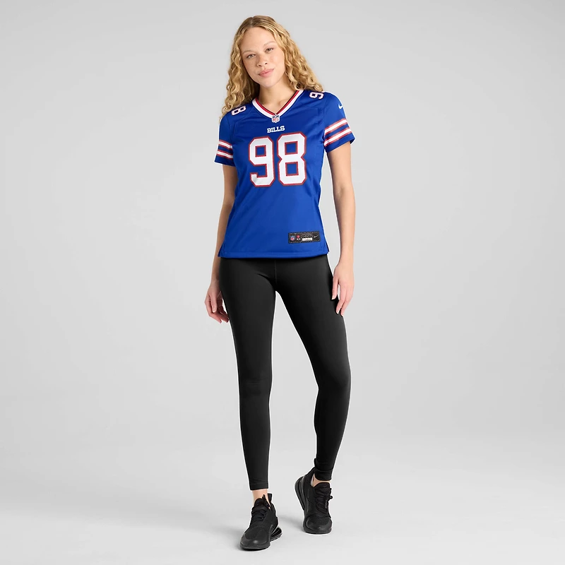 Maillot Nike T.J. Sanders Royal pour femme des Buffalo Bills