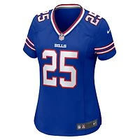Women's Nike Ty Johnson Royal Buffalo Bills Team Game Jersey