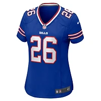 Women's Nike Ty Johnson  Royal Buffalo Bills Team Game Jersey