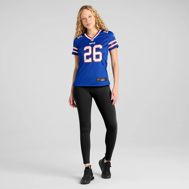 Women's Nike Ty Johnson  Royal Buffalo Bills Team Game Jersey