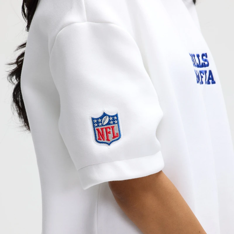 Women's Nike White Buffalo Bills 2025 Rivalries Collection Oversized Tech Fleece Dress