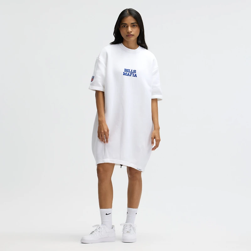 Women's Nike White Buffalo Bills 2025 Rivalries Collection Oversized Tech Fleece Dress