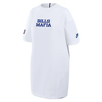 Women's Nike White Buffalo Bills 2025 Rivalries Collection Oversized Tech Fleece Dress