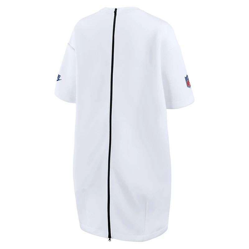 Women's Nike White Buffalo Bills 2025 Rivalries Collection Oversized Tech Fleece Dress