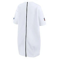 Women's Nike White Buffalo Bills 2025 Rivalries Collection Oversized Tech Fleece Dress