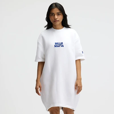 Women's Nike White Buffalo Bills 2025 Rivalries Collection Oversized Tech Fleece Dress
