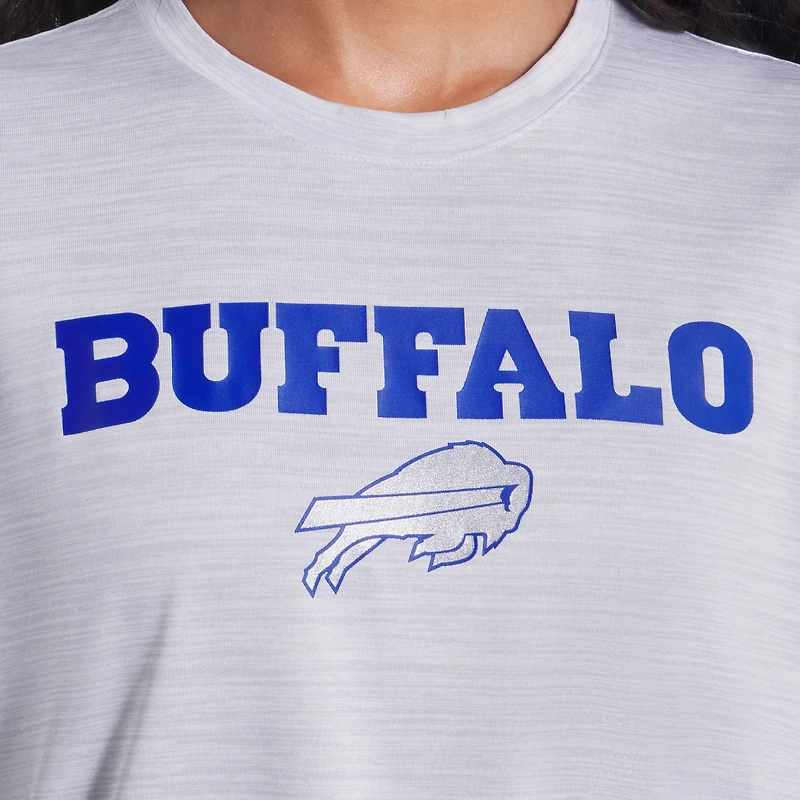 T-shirt Nike blanc Buffalo Bills 2025 Rivalries Collection Sideline Velocity Dri-FIT pour femme