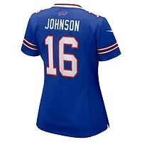 Maillot de match Nike Xavier Johnson Royal Buffalo Bills pour femme