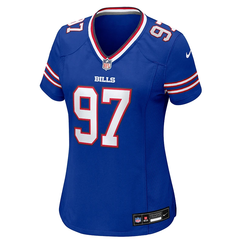Women's Nike Zion Logue  Royal Buffalo Bills Team Game Jersey