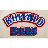 Women's Pro Standard  Cream Buffalo Bills Retro Classic Vintage Full-Zip Varsity Jacket