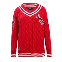 Pull à col en V Pro Standard Red Buffalo Bills Prep pour femmes