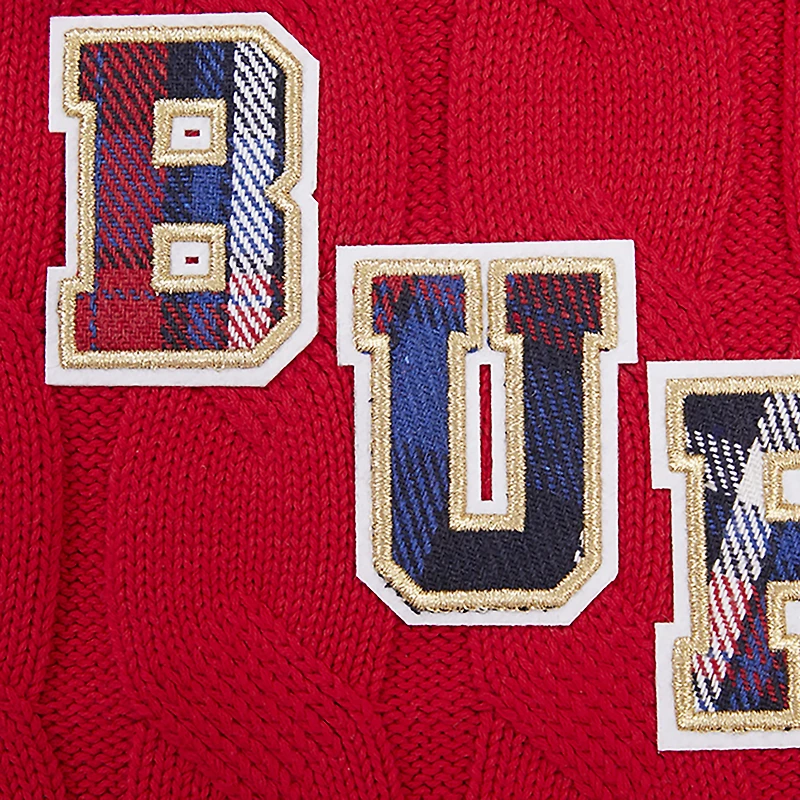 Pull à col en V Pro Standard Red Buffalo Bills Prep pour femmes