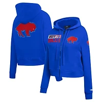 Women's Pro Standard Royal Buffalo Bills Split Logo Full-Zip Hoodie