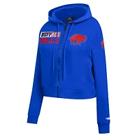 Women's Pro Standard Royal Buffalo Bills Split Logo Full-Zip Hoodie