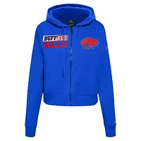 Women's Pro Standard Royal Buffalo Bills Split Logo Full-Zip Hoodie