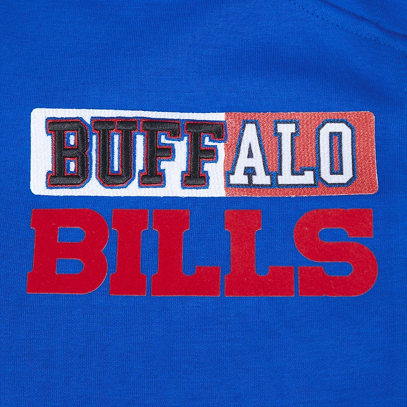 Women's Pro Standard Royal Buffalo Bills Split Logo Full-Zip Hoodie