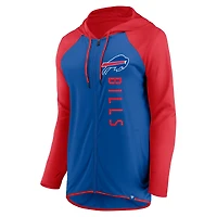 Sweat à capuche entièrement zippé pour femme Buffalo Bills Forever Fan Royal/Red