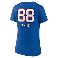 Women's  Royal Buffalo Bills Team Wordmark V-Neck T-Shirt