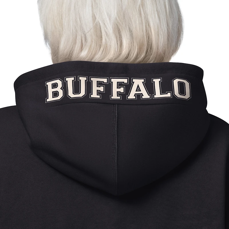 Women's Starter  Black Buffalo Bills 4th Down Full-Zip Hoodie