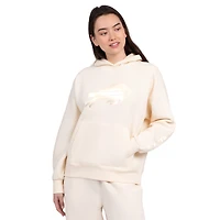 Women's Starter  Cream Buffalo Bills Pastels Relaxed Hoodie