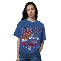 T-shirt boxy Heather Royal pour femme, membre du Temple de la renommée des Buffalo Bills