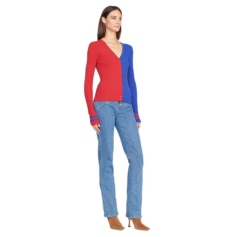 Women's STAUD Red/Royal Buffalo Bills Cargo Sweater