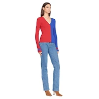Women's STAUD Red/Royal Buffalo Bills Cargo Sweater