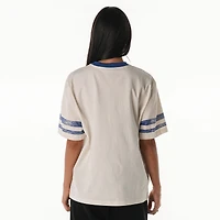 Women's The Wild Collective  Cream Buffalo Bills Vintage Drop Shoulder Oversized Boyfriend T-Shirt