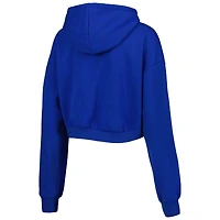 Sweat à capuche court The Wild Collective Royal Buffalo Bills pour femme