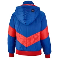 Women's The Wild Collective Royal Buffalo Bills Puffer Full-Zip Hoodie Jacket