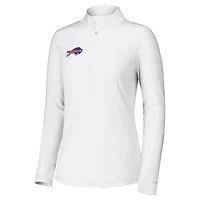 Women's Tommy Bahama White Buffalo Bills Sport Playa Vista IslandZone Quarter-Zip Jacket