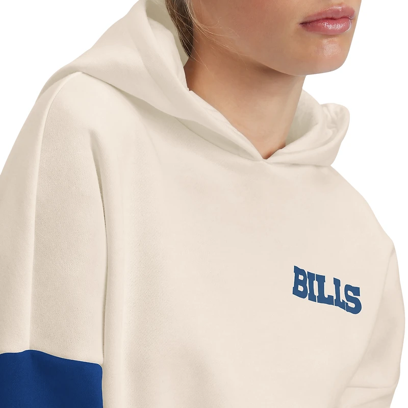 Sweat à capuche Tommy Hilfiger crème/Royal Buffalo Bills Harriet pour femmes