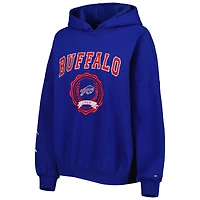 Women's Tommy Hilfiger Royal Buffalo Bills Becca Drop Shoulder Pullover Hoodie